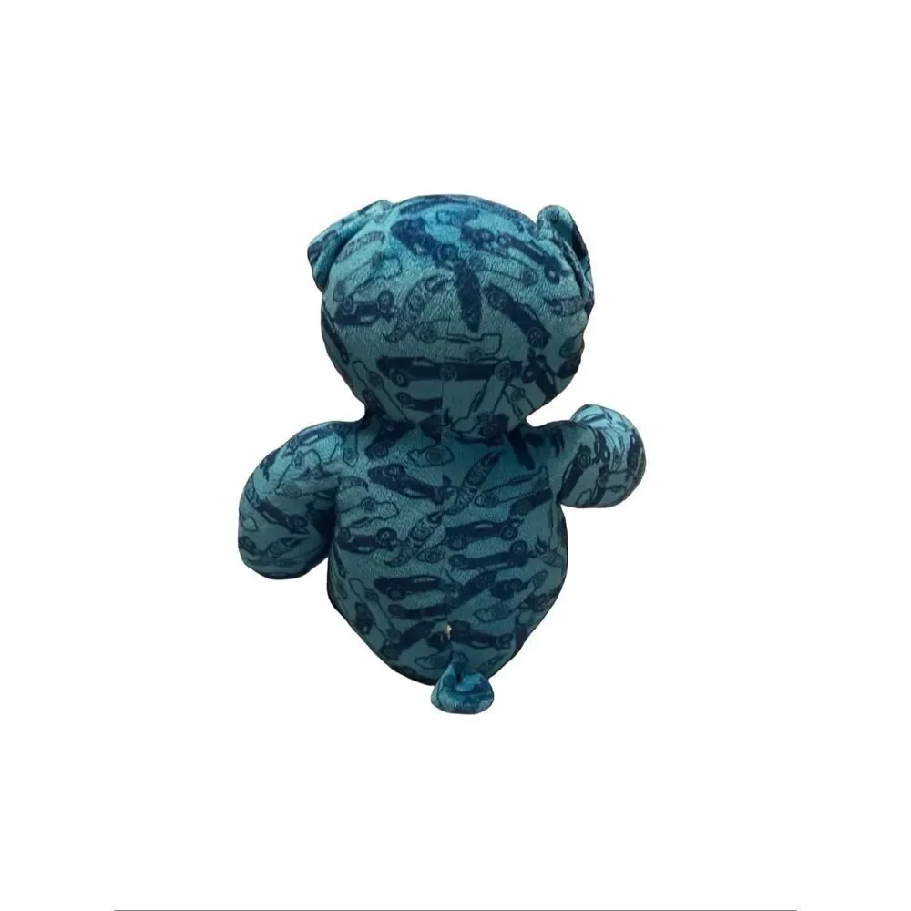 Build-A-Bear Blue Teddy Bear Hot Wheels 50th Anniversary Plush Stuffed Animal